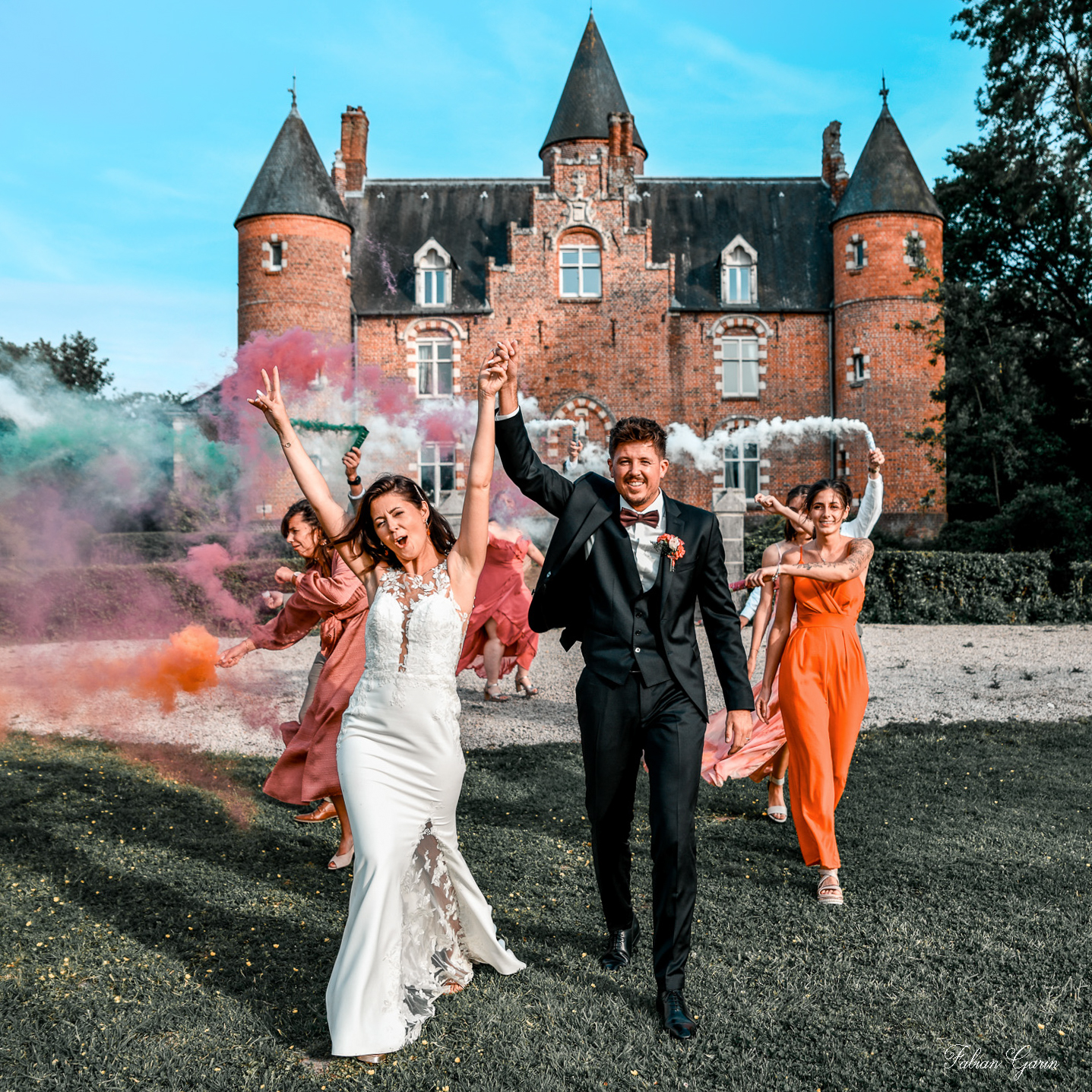 Photographe de mariage à Renescure – Amandine et Maxime au château de Zuthove, le 31 mai 2025.